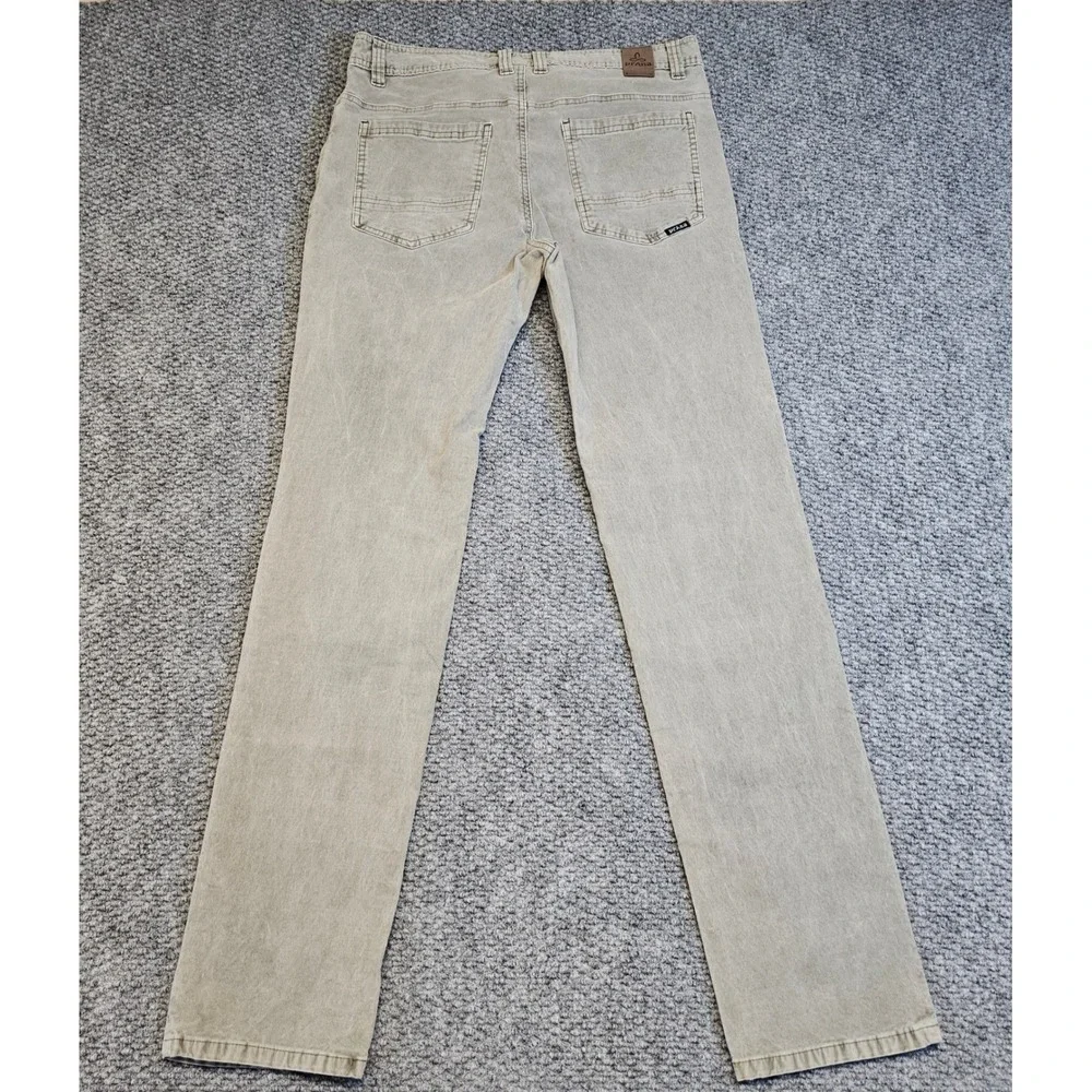 Prana‎ Corduroy Slim Fit Pants Mens 32W x 34L Khaki Casual Outdoor